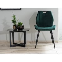 Scaun Tapitat ARCO VELVET Genarom SN Negru / Bluvel 19